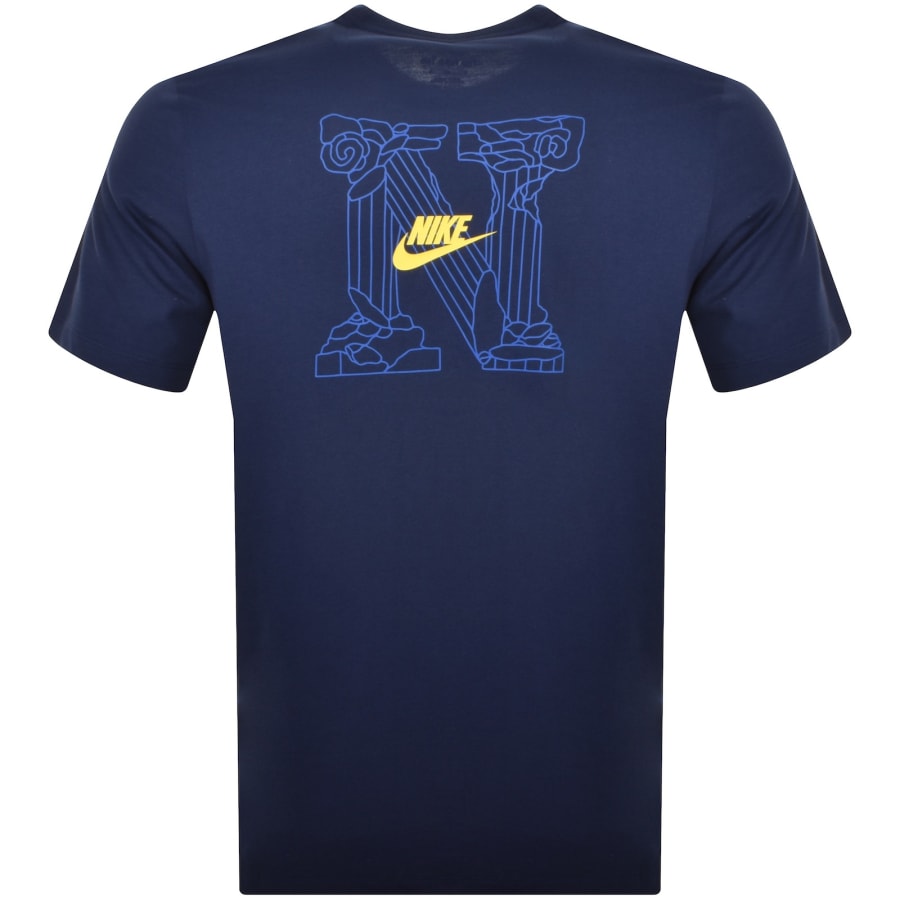 Navy blue nike t shirt store